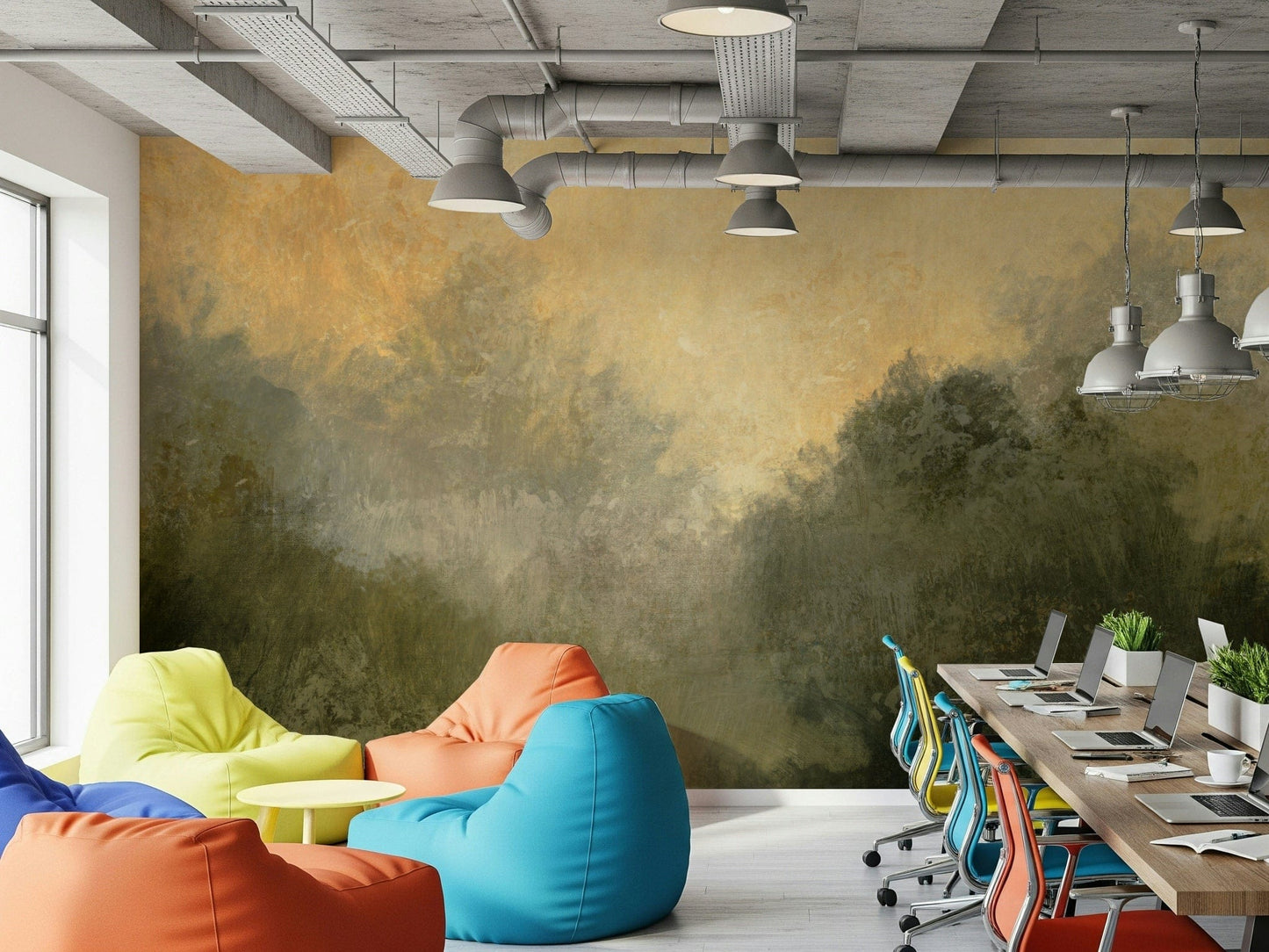 Golden Valley Haze Wall Mural -2803059