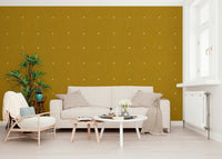 Minimalist jute effect Golden Haze Texture removable wallpaper light off white specks