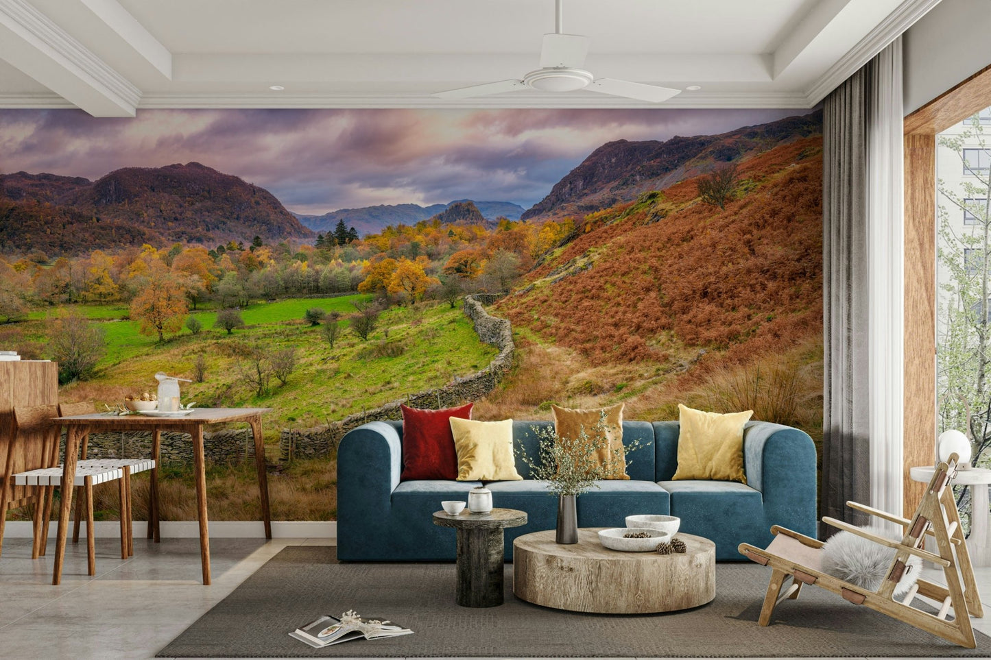 sun-drenched landscape wallpaper

