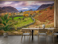 serene natural landscape mural

