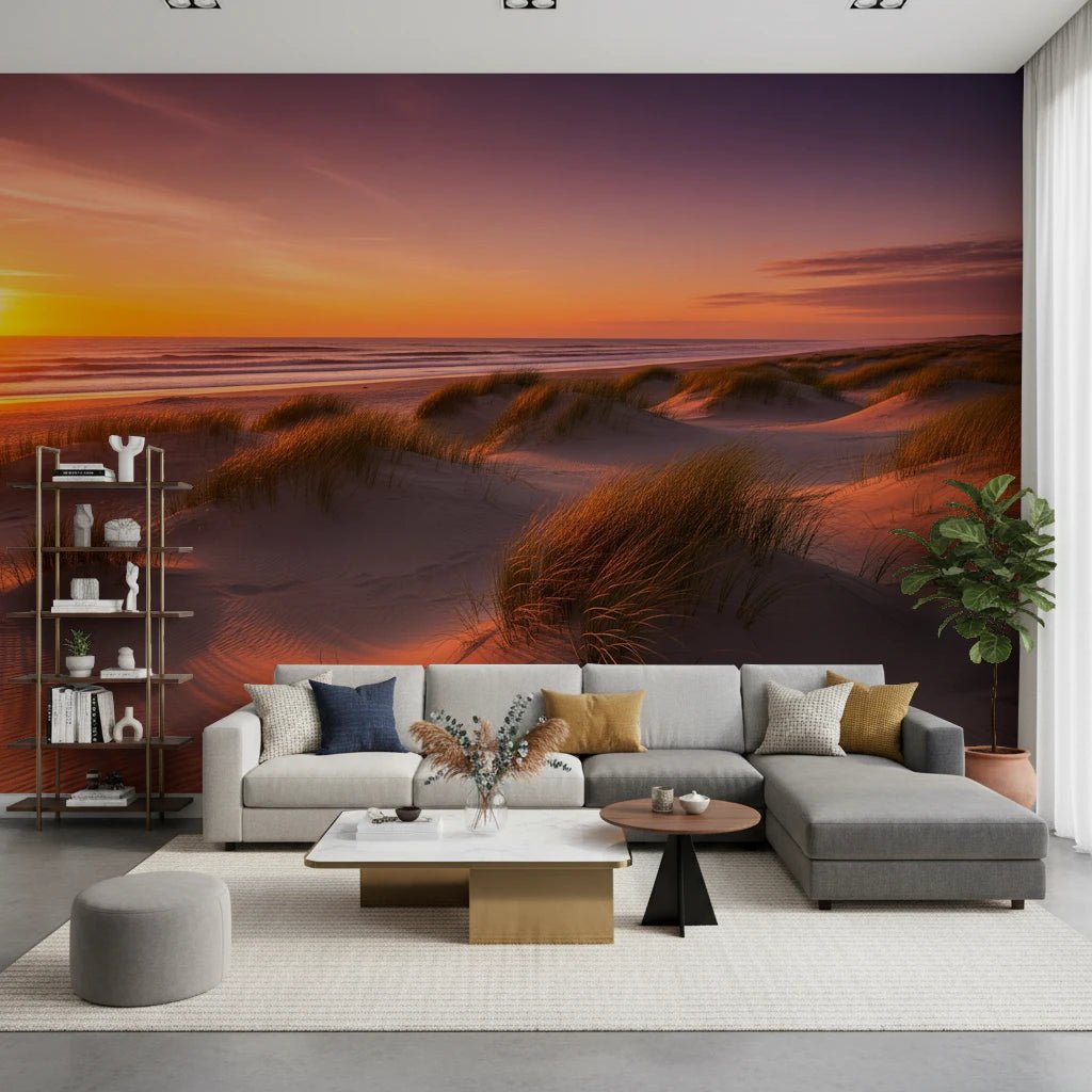 Golden Hour Dunes Wall Mural