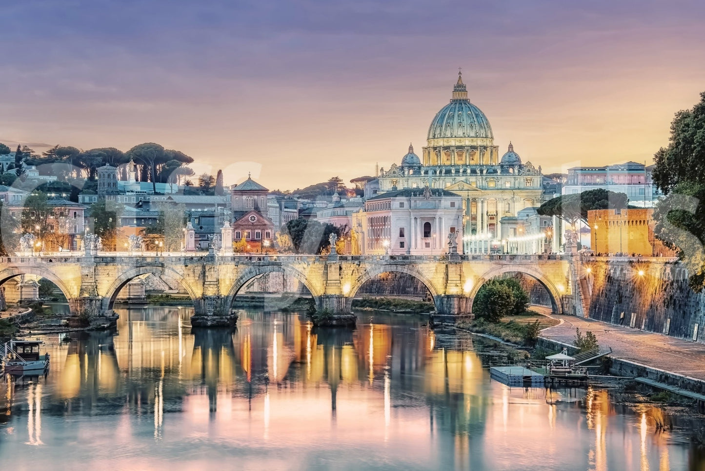 Golden Hour in Rome Wall Mural