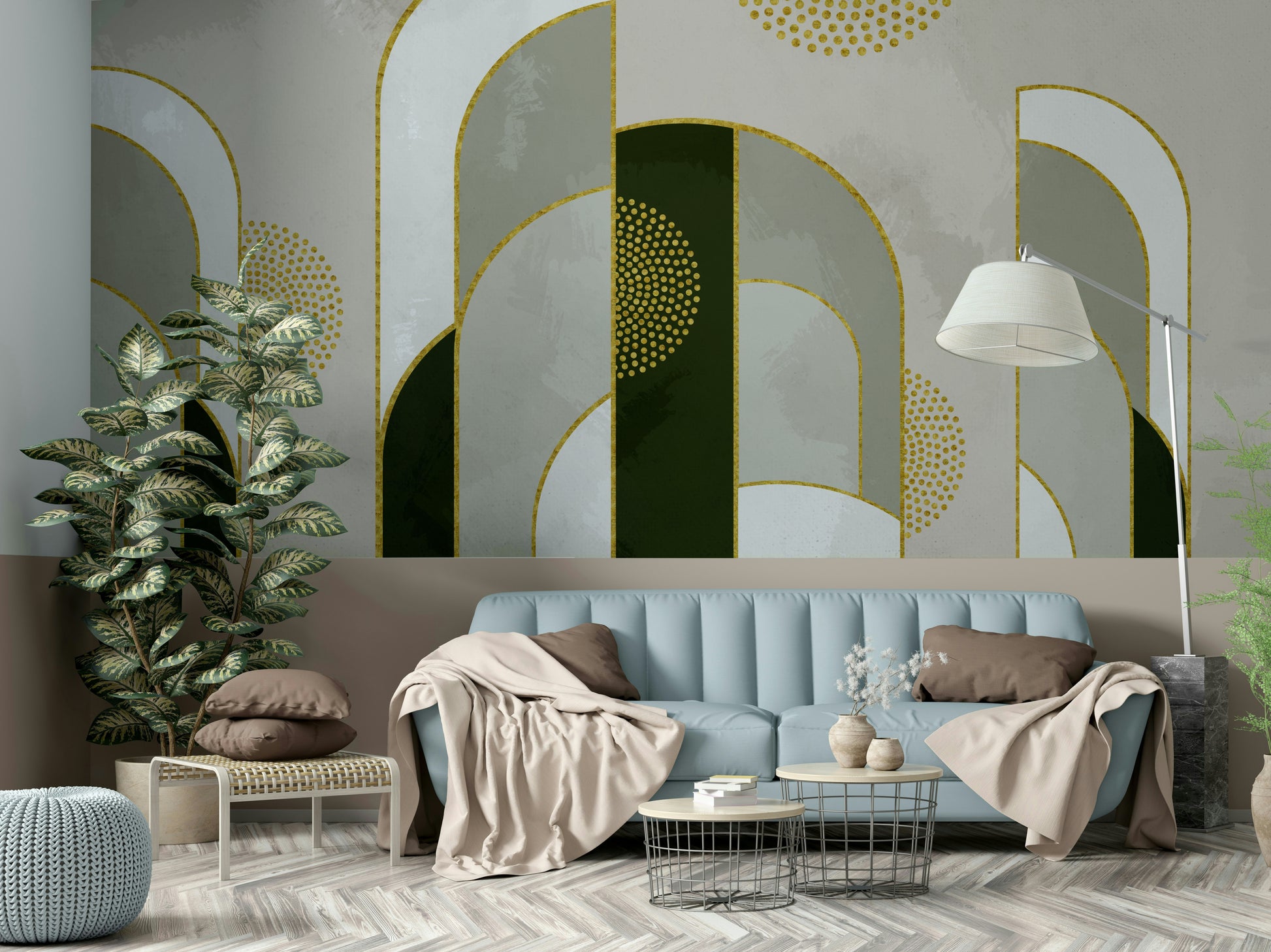 Warm gradient wallpaper in blush and amber shades

