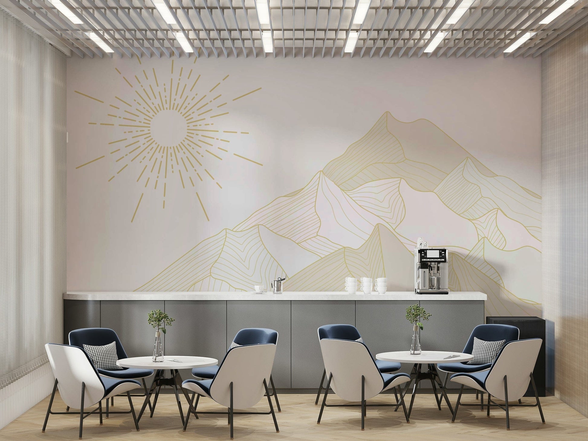 The design has a beautiful, artistic aesthetic.

