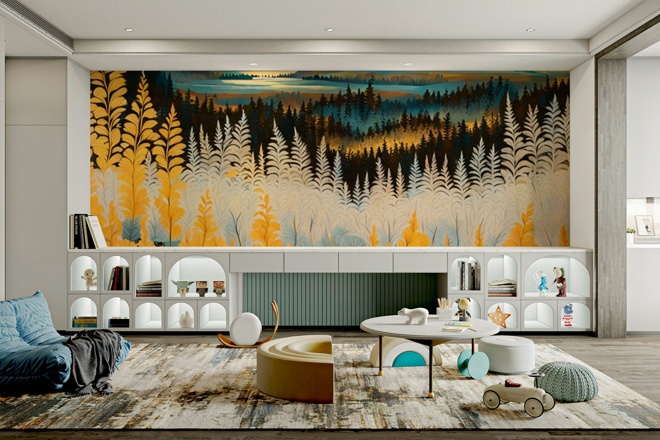 Fresque du lac Turquoise Peaks | Paysage de montagne alpine