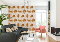 Artistic sunny strokes wallpaper with soft, blended yellow tones.
