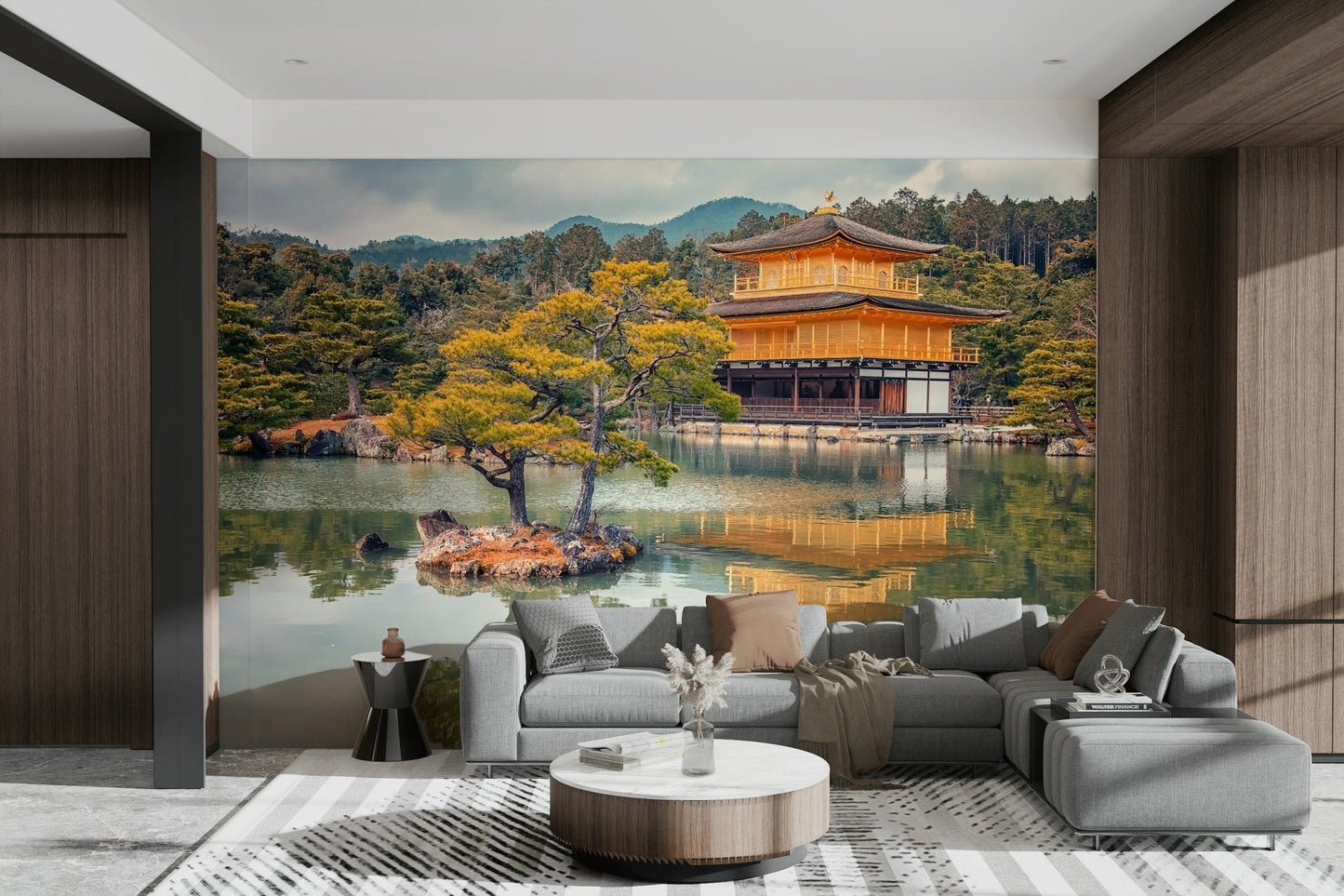 Golden Temple Calm Wall Mural
