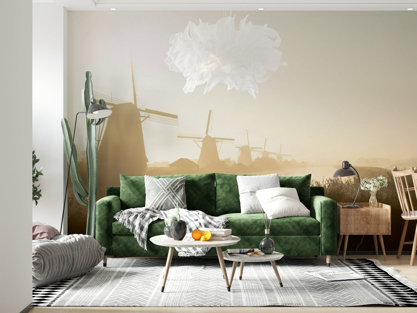 Golden Hour at Kinderdijk Wall Mural -2352343