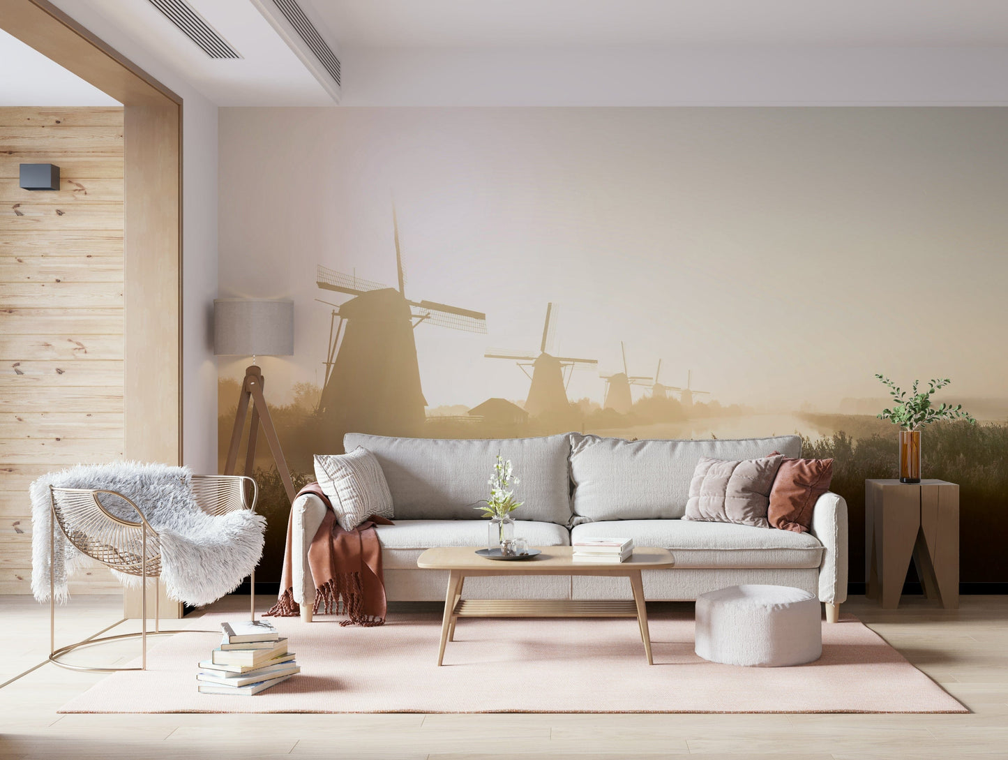 Golden Hour at Kinderdijk Wall Mural -2352343