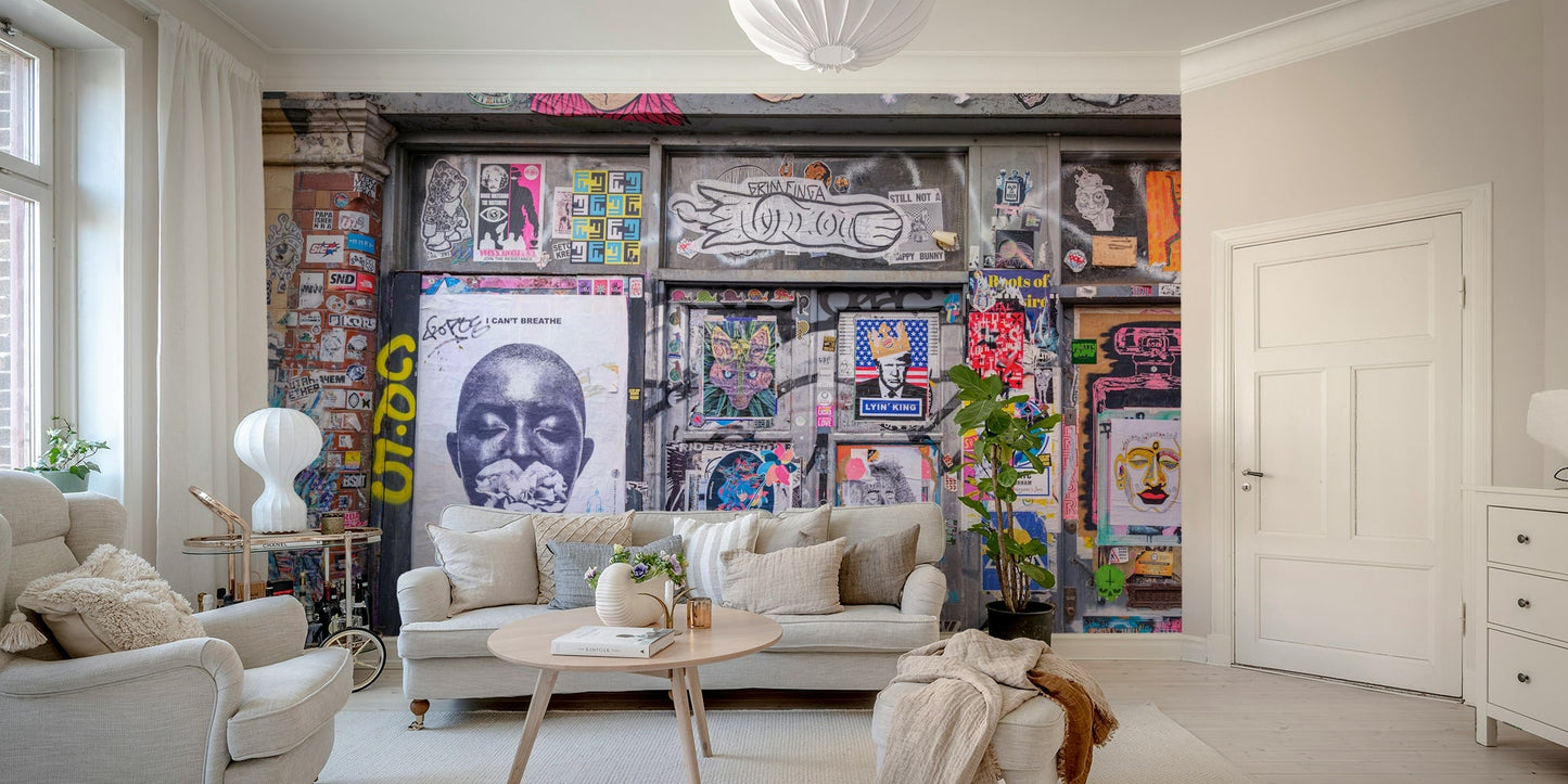 graffiti lane wall mural

