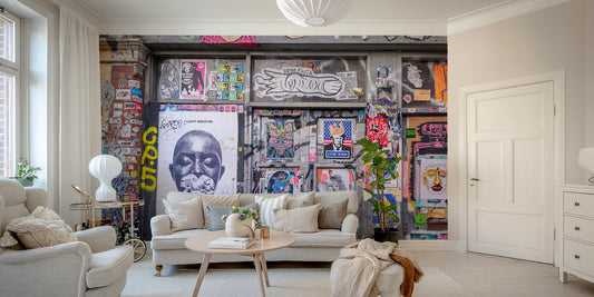 graffiti lane wall mural

