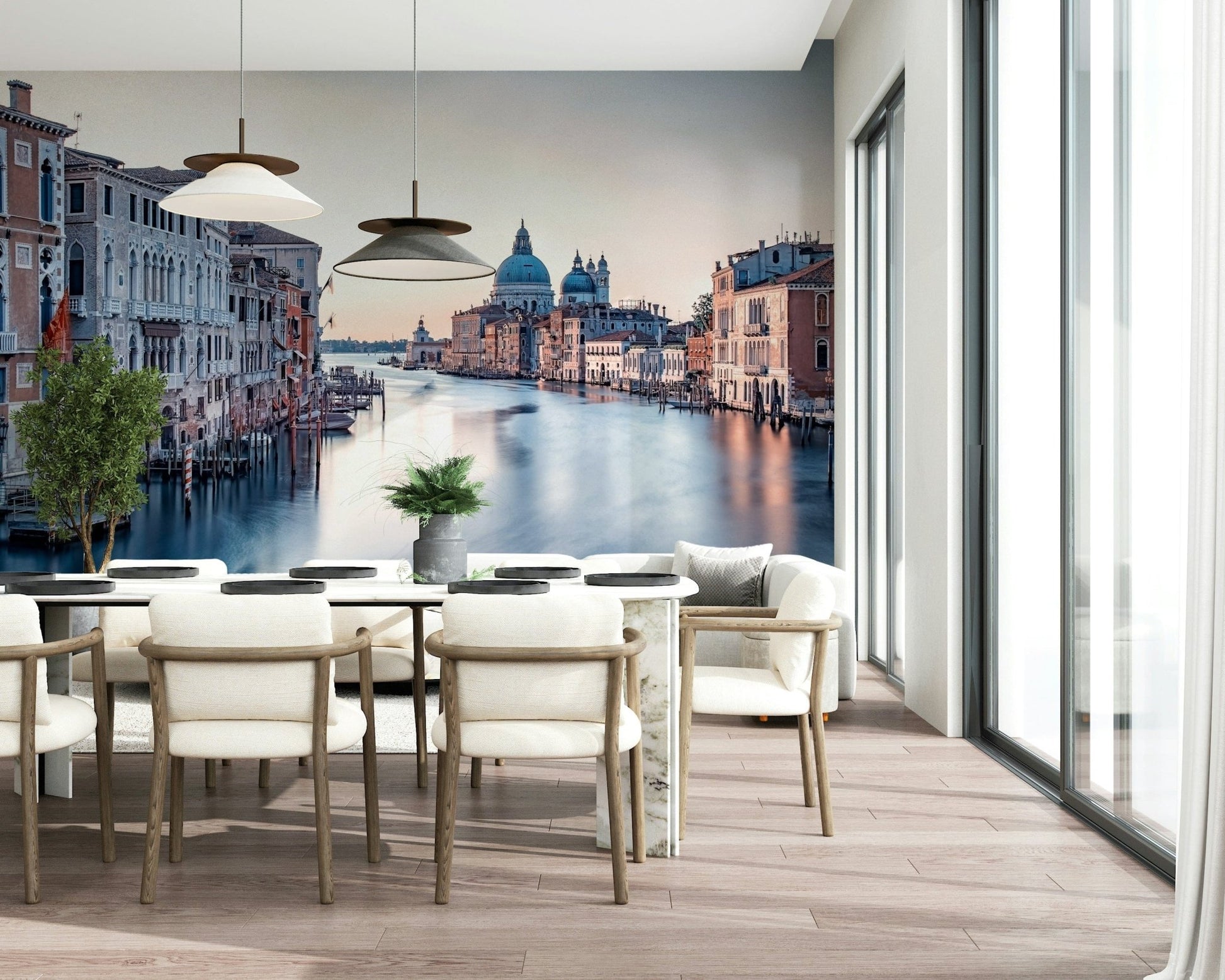 Venice water reflection art, Grand Canal Dreams, smooth water finish.