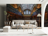 Bibliotheca Wall Mural – Majestic book-filled library scene perfect for offices, studies, or reading spaces.