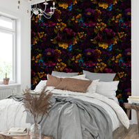 Deep floral patterns for bold interior styling in Gothic wallpaper

