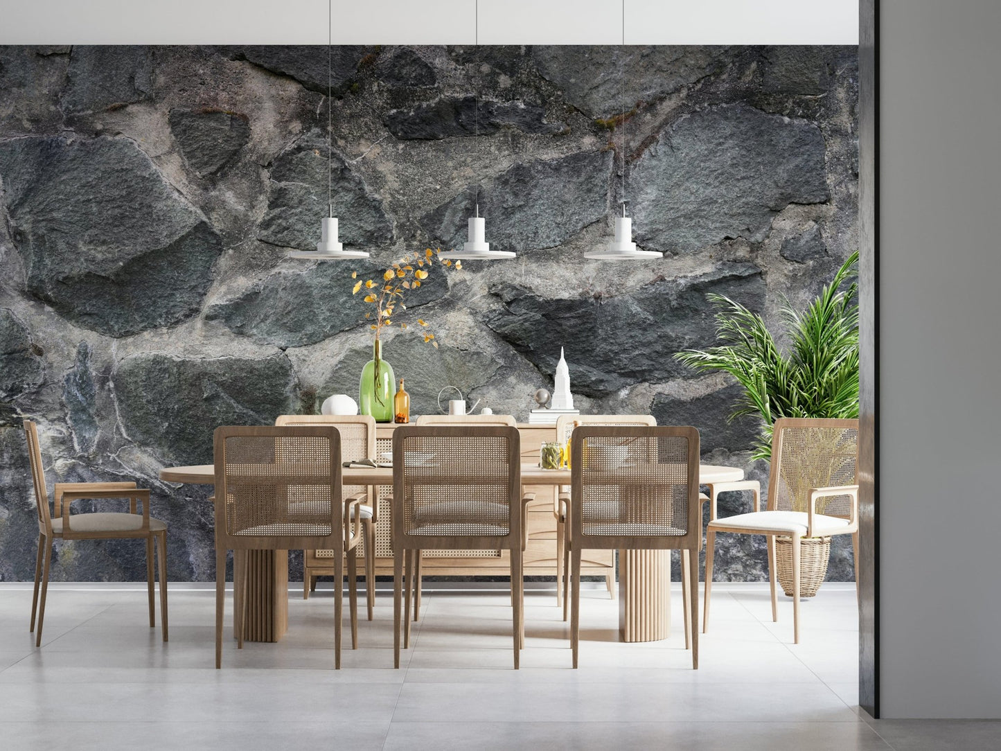 Granite Blocks Wall Mural -2566586