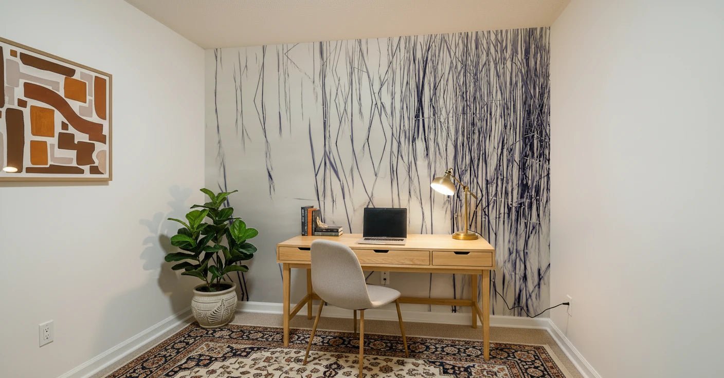 Grassy Reflections Wall Mural
