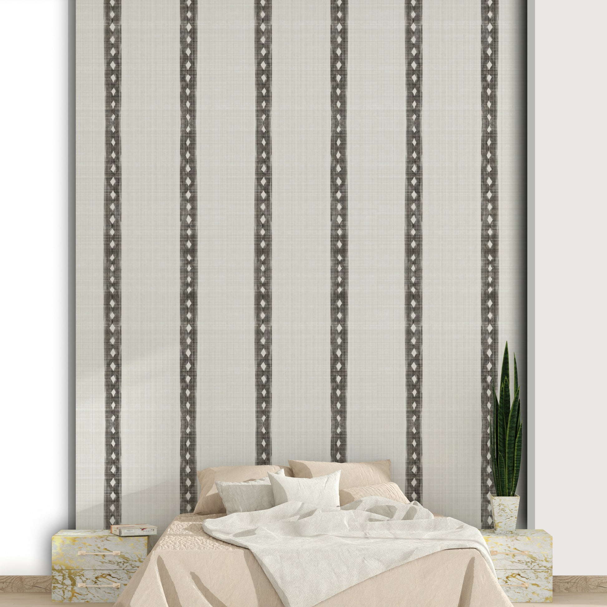 Geometric stripe wallpaper for walls

