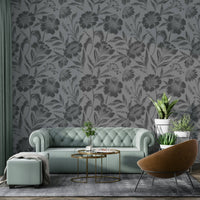The background is light, allowing the floral shadows to stand out.
