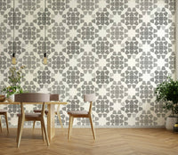  A beautiful modern art wall mural for a living room.

