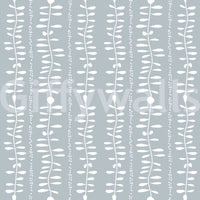 Airy botanical pattern on Leaves Cascade wall mural.