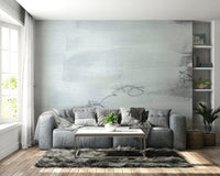 A peaceful abstract design mural on decorative wallpaper.

