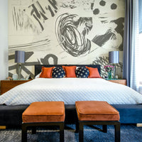 Abstract grey brushstroke mural wallpaper

