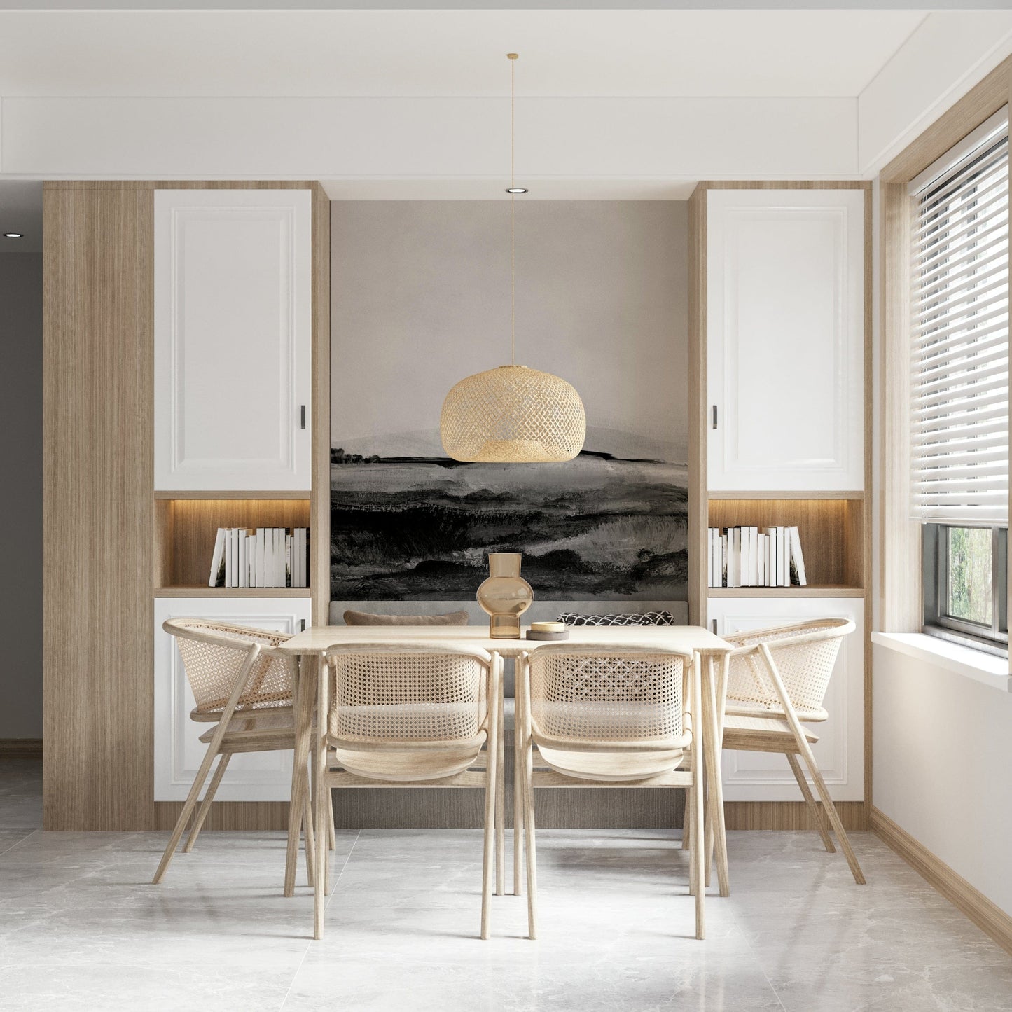 Grayscale Hills Wall Mural -2492353