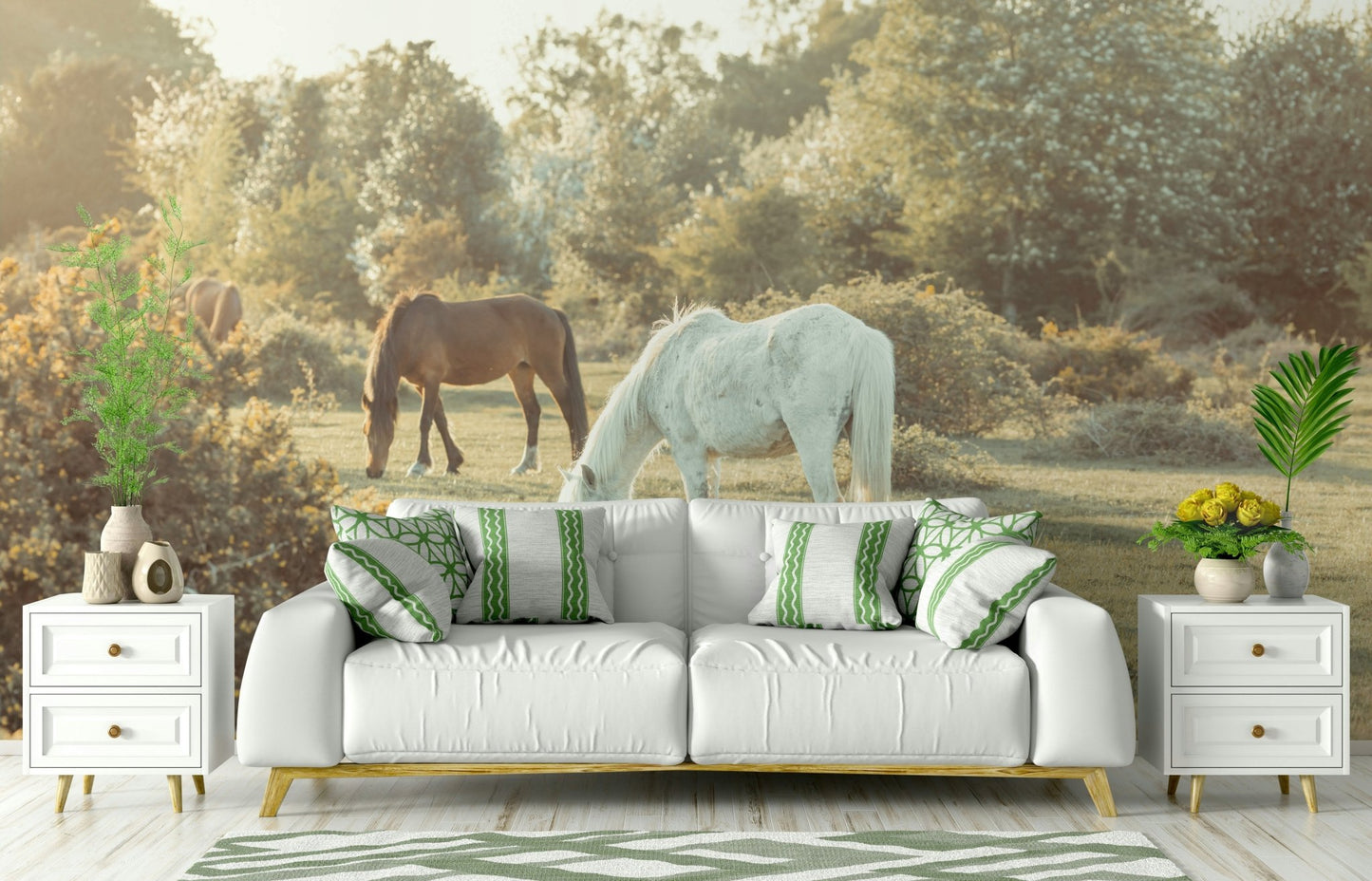 The atmosphere is serene and tranquil.

