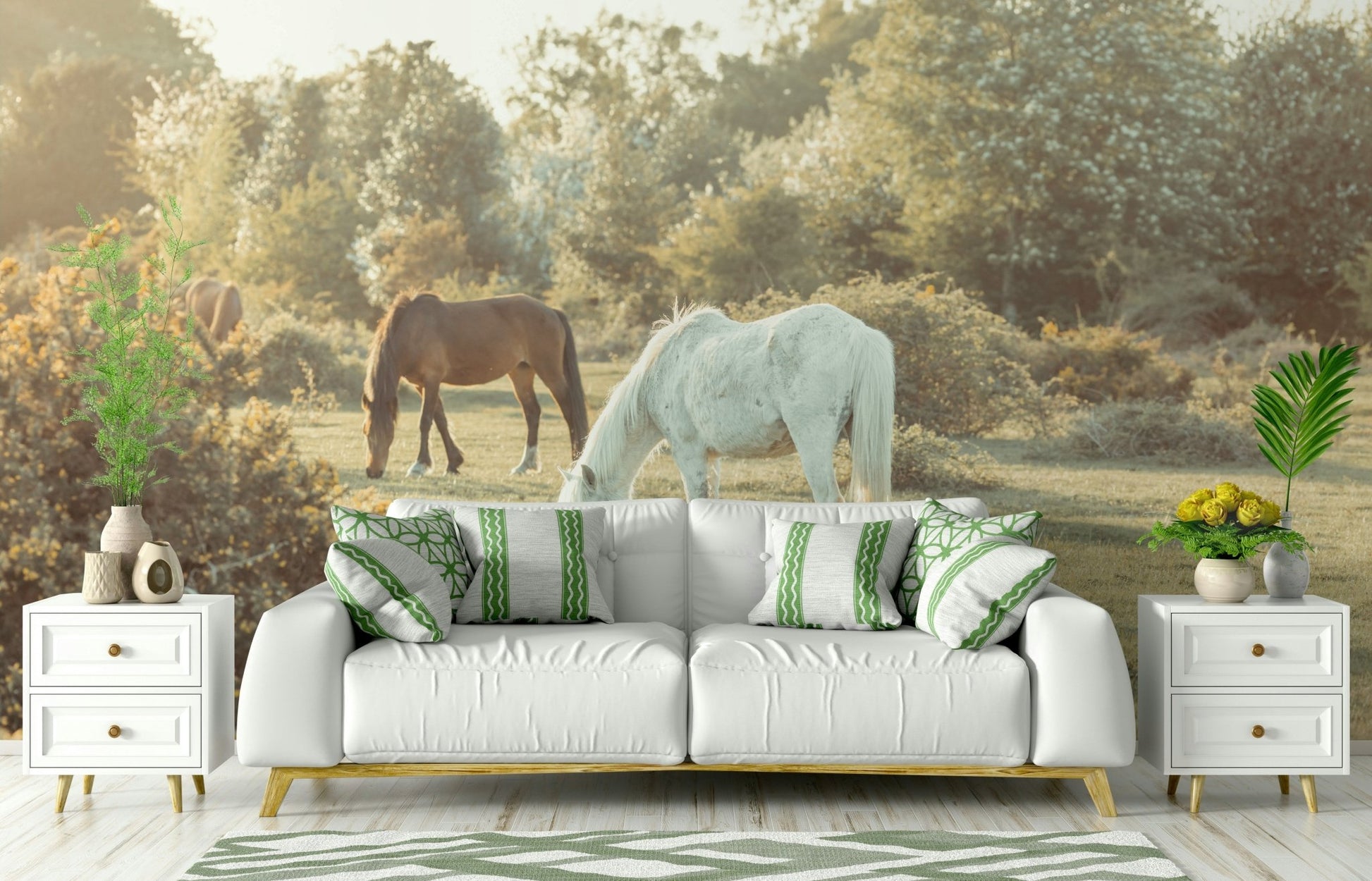 The atmosphere is serene and tranquil.

