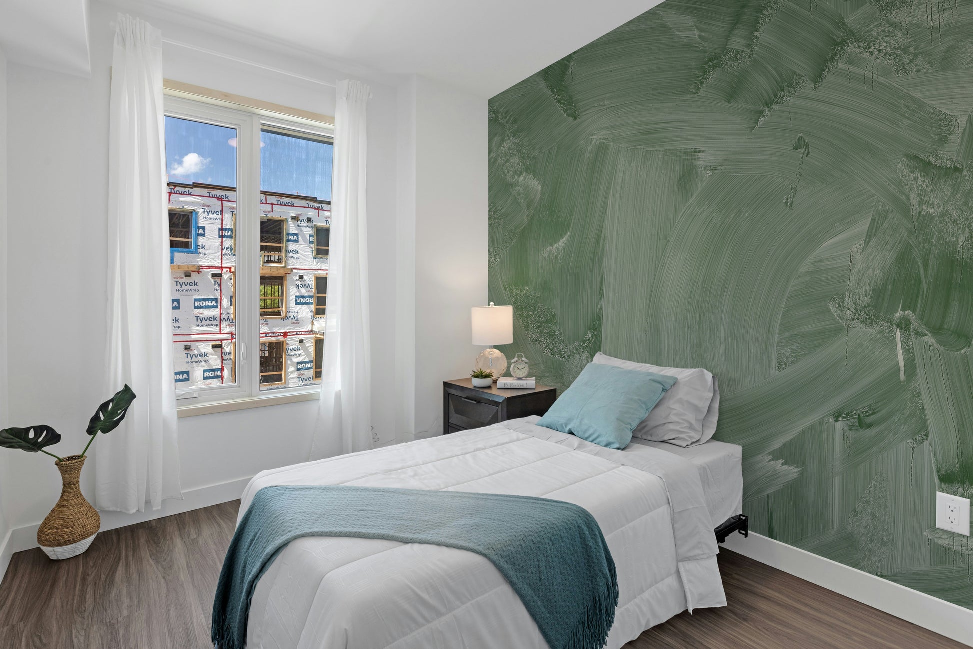 Smudge Green Board Wallpaper Mural - Giffywalls