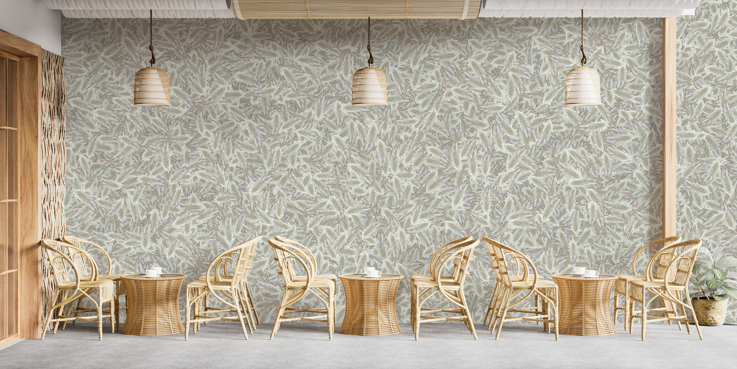 Green Icarus Feathers Wallpaper Murals - Giffywalls