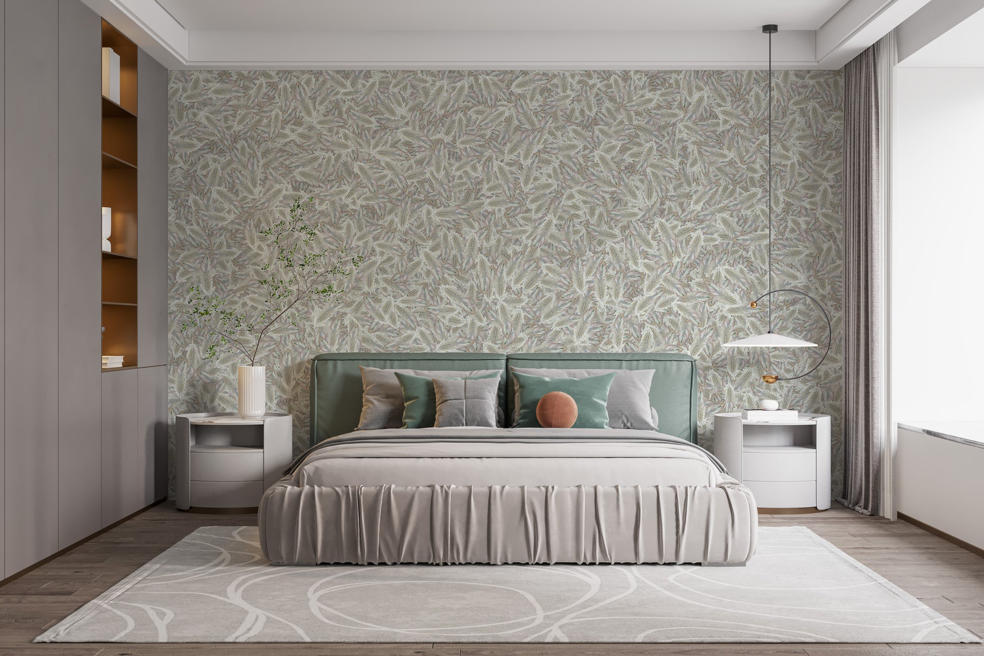 Green Icarus Feathers Wallpaper Murals - Giffywalls