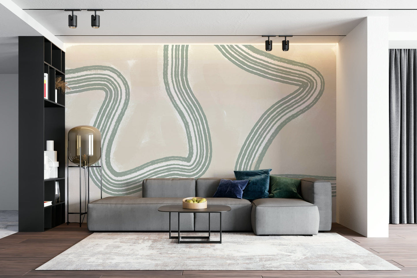 A classic abstract design wallpaper for walls.

