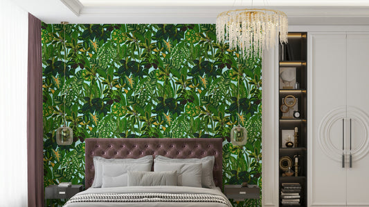 Detailed view of the lush, textured leaves


