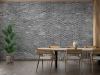 Grey Brick Wallpaper Mural - Giffywalls