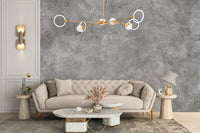 Reusable Grey Concrete Wall Mural for Spaces