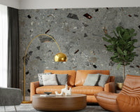 Elegant mural for interiors, capturing a realistic Granite aesthetic.