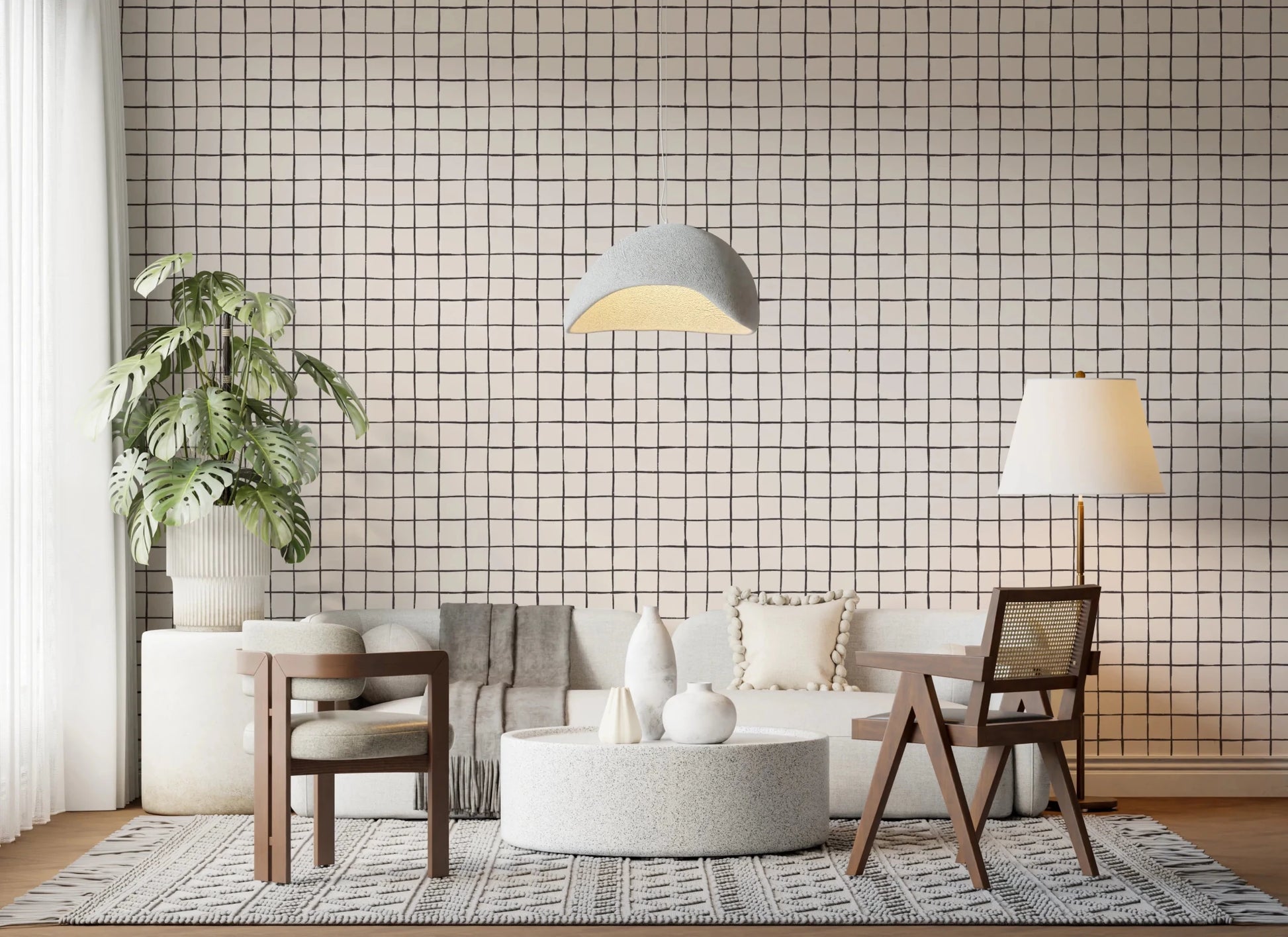Grid Sketch Wallpaper⁠
