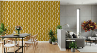 Designer wallpaper for walls, gentle movement, warm neutral tones.