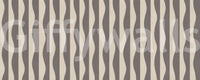 Vintage-inspired Groovy Stripes wallpaper, muted, refined, striking pattern.