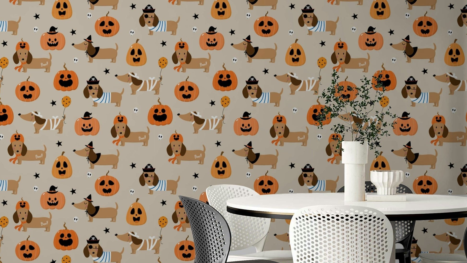 Halloween Doggies spooky wall decor.

