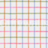 Modern and colorful plaid wallpaper.
