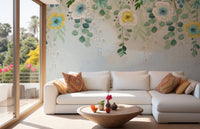 Hanging Flower Wall Wallpaper Murals - Giffywalls