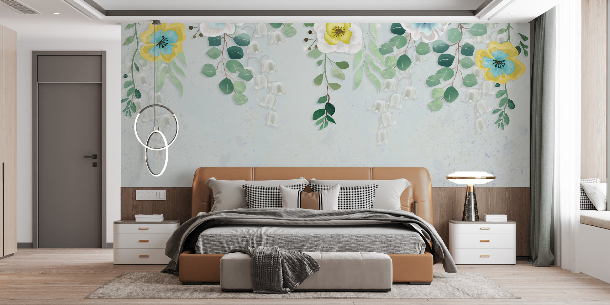 Hanging Flower Wallpaper Murals