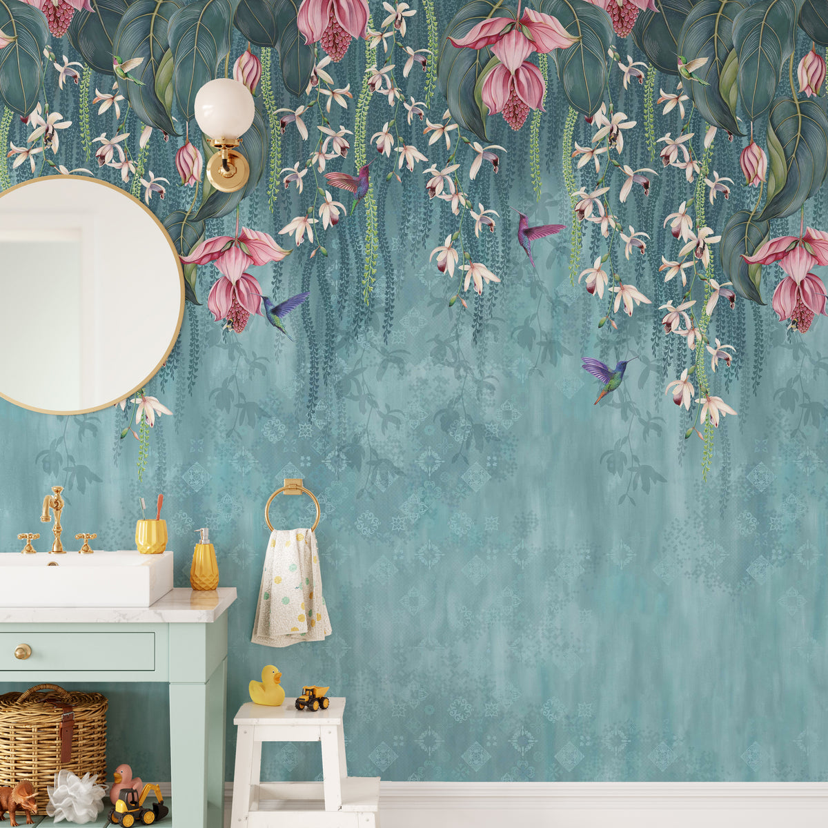 FLFK Boho Peel And Stick Wallpaper – Removable Wave Streak Wall Mural, Vintage Design, 16" X 256" Roll For Living Room, Bedroom, Kitchen, Office