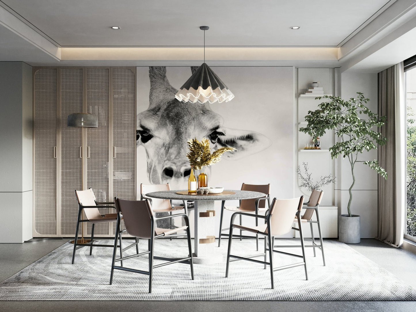 Gentle animal photography or illustration.

