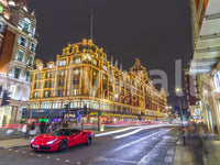 Night photography with bright lights.

