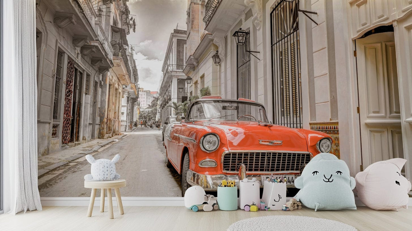 Havana Ride vibrant wall covering