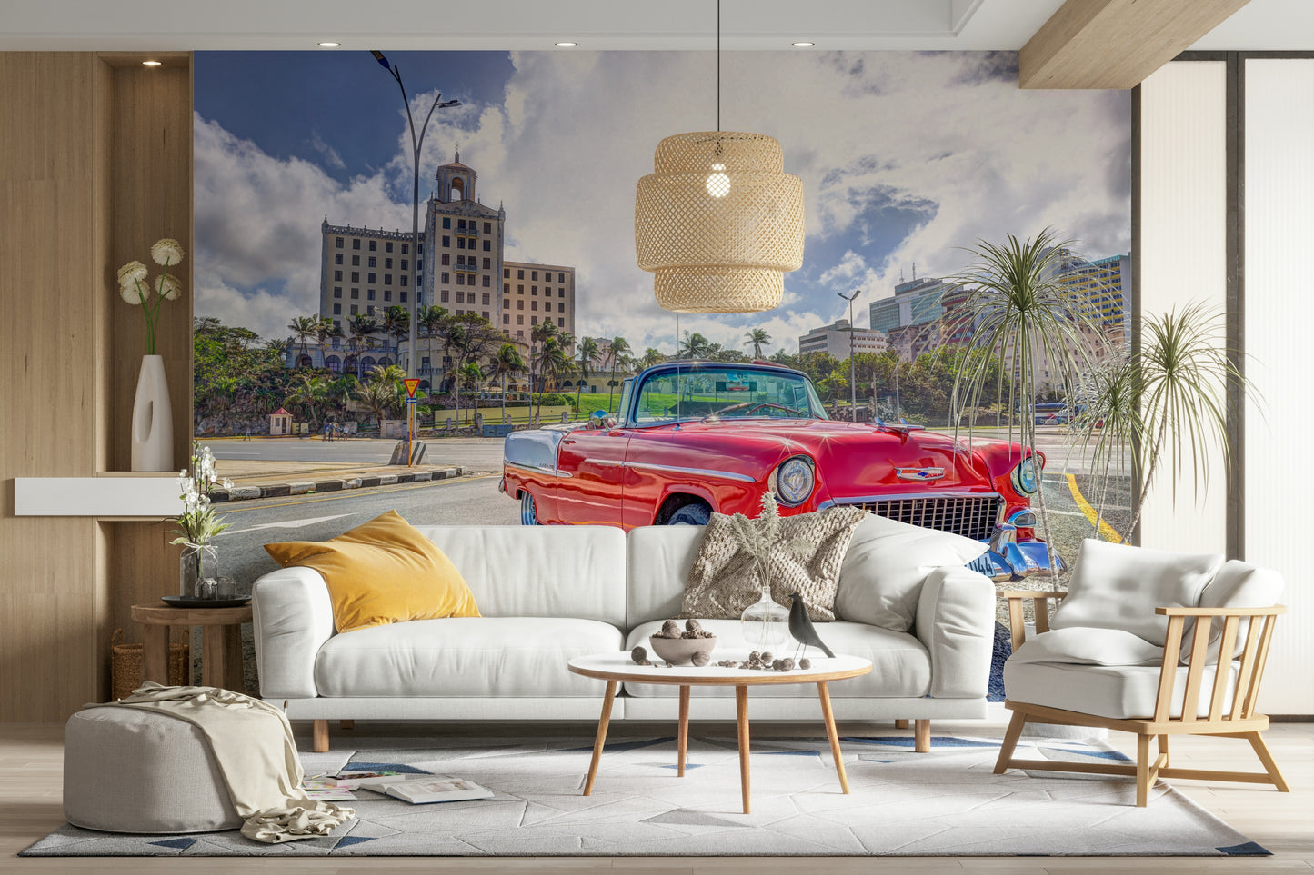 A seamless pattern for a living room or office.

