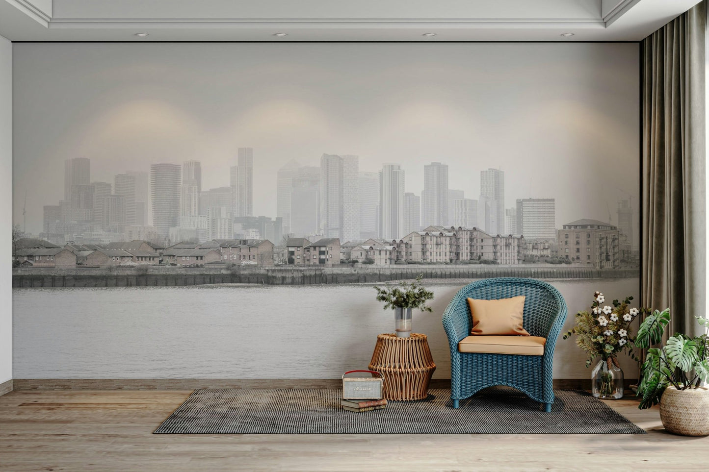 It gives a feeling of calm, intriguing mystery, and inviting urban beauty.
